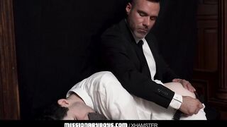 MormonBoyz - Priest Watches A Religious Guy Jerks His Cock