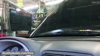 Horny dudes Max Adonis Nic Sahara fucked in a public shop