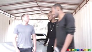 Two black guys buying a car and fucking its white owner