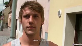 CZECH HUNTER 467 - Muscular Jock Takes A Big Dick Up His Smooth Behind