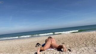 Grandpa Chub Stripes on Beach