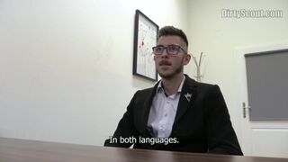 DIRTY SCOUT 165 - Newcomer With Glasses Gets A Taste Of Raw Hard Cock