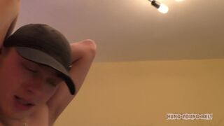 Cum soaked 18yo begs for Spunk