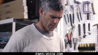 Family Dick - Young step son Gets Taught a Lesson by Daddy