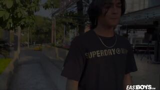 Arthur Hunter is as name suggests Latino dude, whose cock is nice banana shape of very decent size, and who enjoys getting his first proper handjob. Testament of that is massive cum we took to a local sperm bank and collected enough money for a down