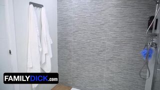 Fit Step-Son And His Hung New Step-Daddy Bond With Each Other By Sharing A Shower And A Boner
