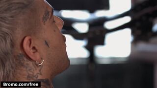 Tattooed Punk Mickey Taylor Waits Impatiently In His Sex Dungeon For Silver Fox Tyler Berg