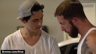 Brad Powers with Xavier Ryan at Bareback Bargain Scene 1