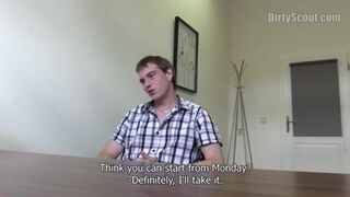 DIRTY SCOUT 148 - Young Hunk Agrees To Get His Ass Pounded For Some Extra Cash