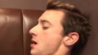 Essex lad takes cock in ass and mouth at the same time