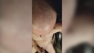 Grandpa Daddy Exhibitionist Webcam Messy Belly Cumshot