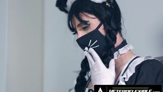 Hot - Cute Femboy Maid Katie Lingerie's Tight Ass Gets Used By Straight Boss Mateo Tomas