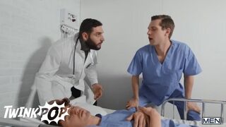 Twink - Handsome Hunk Clark Delgaty Fucks Benjamin Blue Doggystyle On The Hospital Bed