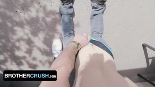 Cute Twink Zach Brenton Wants To Learn How To Top With Two Hunk Step Brothers - Hot