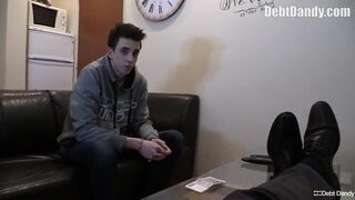 Twink - He Comes Over To Collect His Money But He Ends Up Getting Pleasured By A Twink