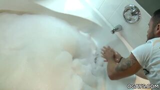 Big cocked stud Valentin masturbating