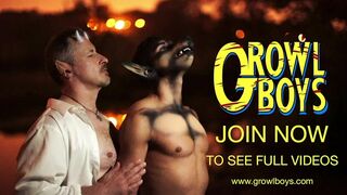 BBC werecat barebacks muscle hunk's ass