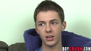 Twink with pierced nipples Keith Conner masturbates solo