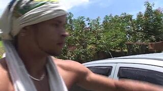 Backyard Costume Orgy Scene 1