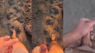 Walking Naked an Cumming in the Dunes of Maspalomas