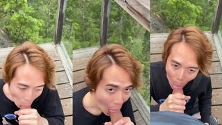 Some Fun on a Public Hiking Trail with My Boy