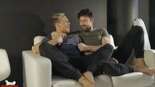 Drew pounds Ethan's ass harder with each thrust