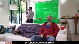 Attractive Teens Fuck Under Daddy's Watch