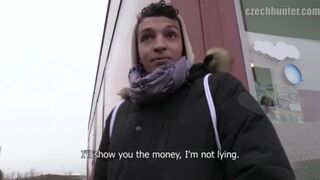 CZECH HUNTER 388 - Skinny Twink With A Bush Feels Weird & Good While Being Pounded