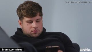 Tattooed Guys Make Latino Hunk Watch While They Fuck - Bro