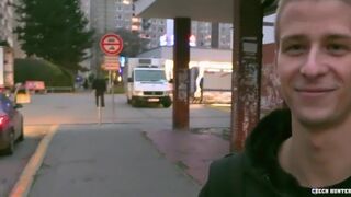 CZECH HUNTER 403 - Slim Twink Agrees To Huge Amount Of Cash To Suck & Fuck