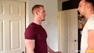 Jackson Watches Friend Masturbate Before Fucking Bareback