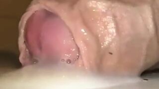 Brandsboit of sperm in slow motion video!