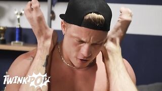 Twink - Logan Aarons Fucks Joey Mills In A Stand-And-Carry Before Joey Takes A Cock Ride On Him