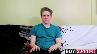 Taylor Tyce gets a naked cock in his ass after an interview