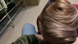 Sucked on the balcony