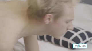 Naughty Teen Twinks Logan And Nico Dildo Fuck And Make Out!