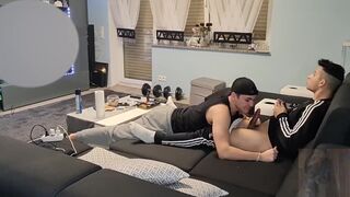 Pavel Gives Me a Blowjob While Im Playing Games