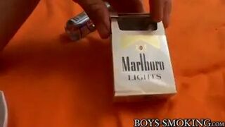 Bryce Corbin touching his big shaft