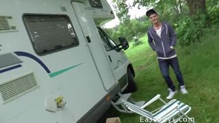 Caravan Boys - Public Handjob