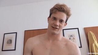 Blond Bodybuilder Is Straight But He Changes His Mind When He Gets Offered A Hard Cock - Hot