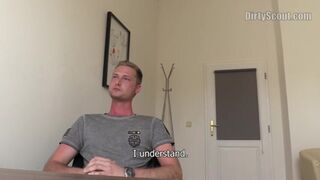 DIRTY SCOUT 130 - Blond Stud’s First Time Is Raw With A Facial In The End