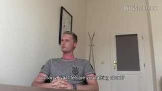 DIRTY SCOUT 130 - Blond Stud’s First Time Is Raw With A Facial In The End