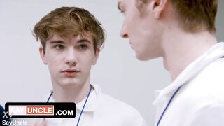 Sexerance Part 2 (Severance Gay Porn Parody ~ Horny Little Twink Tries Cock ~ Trailer)