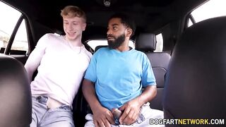 BlacksOnBoys - Handsome Jock CAUGHT Sucking A Juicy Dick In Driving Service