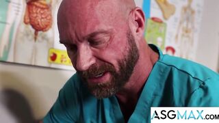 Doctor Stepdad Fixes My Groin Injury By Riding My Hard Cock