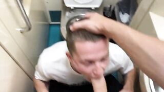 Made brother a blowjob in the toilet of the train Oliver Strelli and Falcon Al - 21