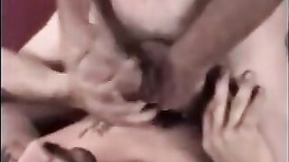 Two straight guys with two gay facials