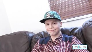 Slender Blonde James T Jerks Off His Huge Cock And Cumshots!