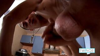 Big Dicked Brunette Hunter T Strokes His Meat And Cumshots!