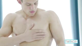 Big Luke Rubs Her Pectorals, Balls And Nice Shaved Cock In Solo Clip!